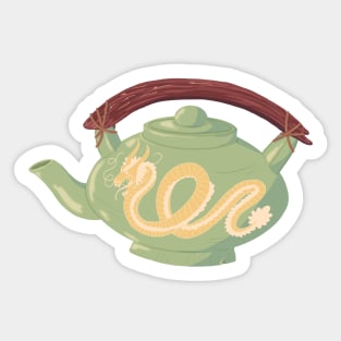 Dragon Tea Pot Sticker